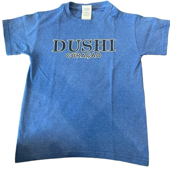 Curaçao Dushi Blue Youth Short Sleeve Shirt - Picture 1 of 3